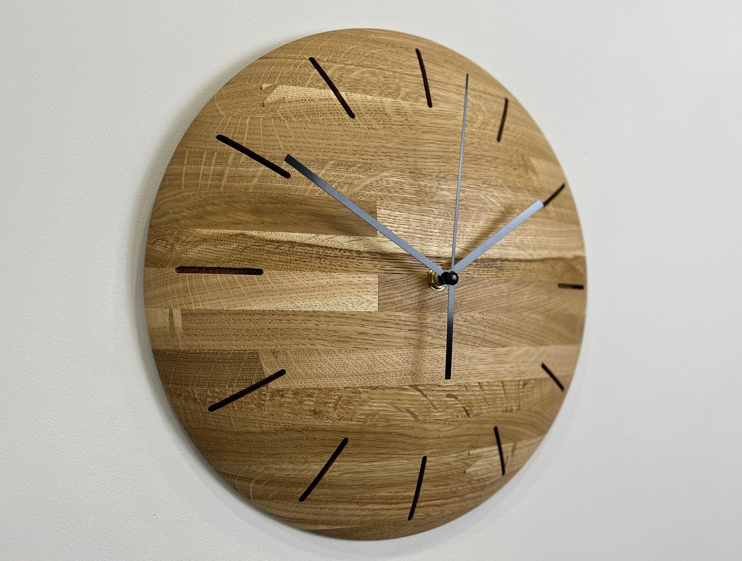 Handmade Solid Oak Wall Clock